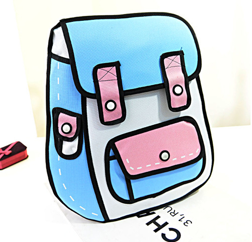335a 2D backpack schoolbag