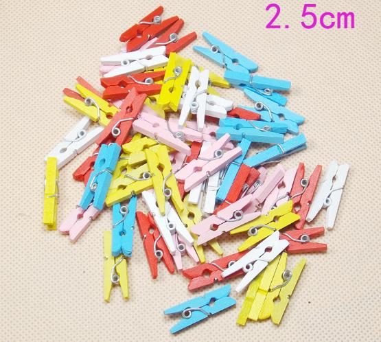346A Ssize colorful wood clip
