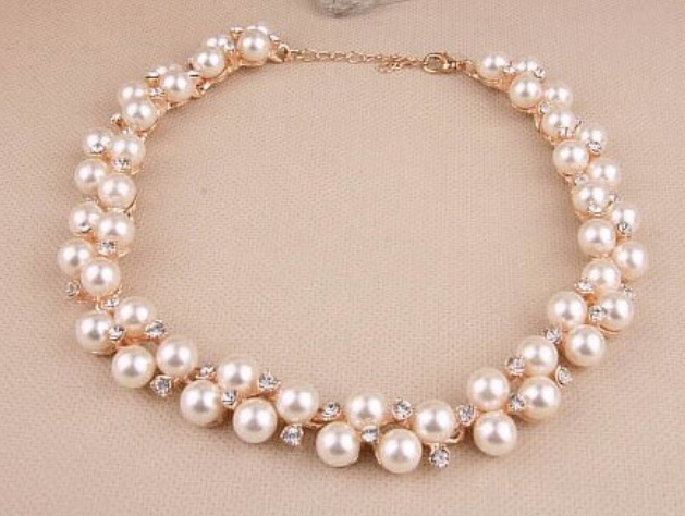 595 double layer pearl necklace