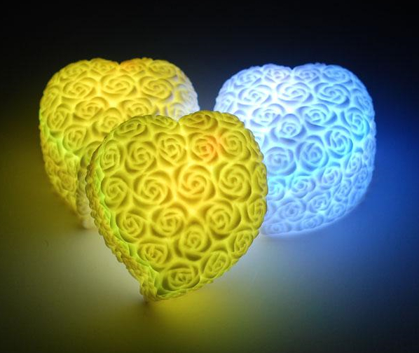 647 rase heart shape LED light